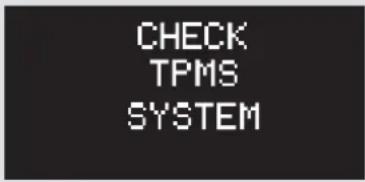 CHECK TPMS SYSTEM