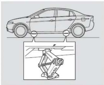 Acura TL (2006) - Changing a Flat Tire - 2