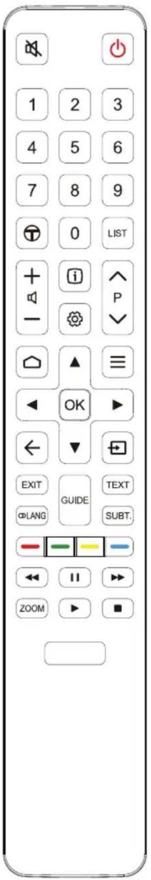 TCL U49P6046 - Funktionen der Fernbedienung - 1