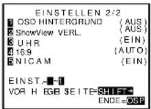 TOSHIBA V-780EG - Optionale Einstellungen - 2