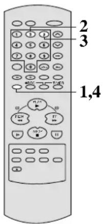 TOSHIBA V-780EG - Zur Wiedergabe eines mit NTSC bespielen Bandes auf diesem Videorecorder - 1