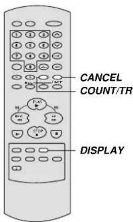 CANCEL COUNT/TR DISPLAY