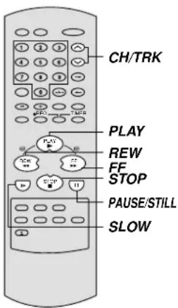 CH/TRK PLAY REW FF STOP PAUSE/STILL SLOW