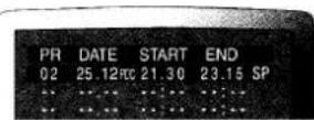 SANYO VHRH900 - CONFIRMATION/CANCELLING A PROGRAMMED TIMER RECORDING - 2