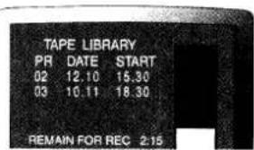TAPE LIBRARY PR DATE START 02 12.10 15.30 03 10.11 18.30 REMAIN FOR REC 2:15