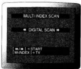 MULTI INDEX SCAN DIGITAL SCAN [] + START [M-INDEX] + TV