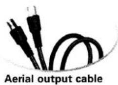 Aerial output cable