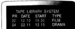 SANYO VHR-899 - CONTENTS LIST DISPLAY NOTE: - 4