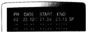 SANYO VHR-899 - CONFIRMATION/CANCELLING A PROGRAMMED TIMER RECORDING - 2