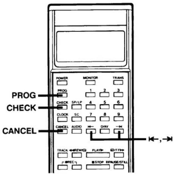 PROG CHECK CANCEL POWER MONITOR TRANS PROG 1 2 3 CHECK SP/LP 4 5 6 CLOCK SC 7 8 9 CANCEL AUDIO O/AV TRACK ↔REWS PLAY↔/FFM □□□□□□□□□□□□□□□□□□□□□□□□□□□□□□□□□□□□□□□□□□□□□□□□□□□□□□□□□□□□□□□□□□□□□□□□□□□□□□□□□□□□□□□□□□□□□□□□□□□□ ←→