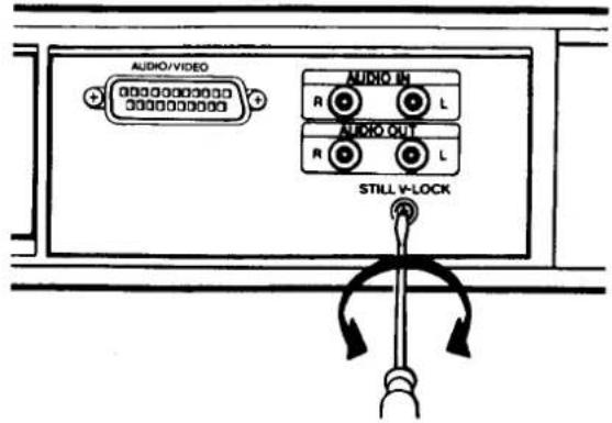 AUDIO/VIDEO AUDIO IN R L AUDIO OUT R L STILL V-LOCK
