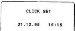 SANYO VHR-768 - Changing the clock - 2