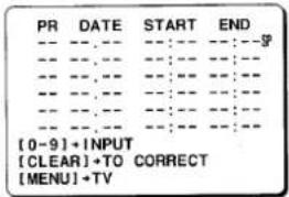 PR DATE START END [0-9]+INPUT [CLEAR]+TO CORRECT [MENU]+TV