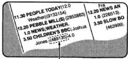 11.30 PEOPLE TODAY(12.0 Weather)(9133154) 12.20 PEBBLE MILL(S) (2853883) 1.0 NEWS;WEATHER. 3.50 CHILDREN'S BBC;Joshua Jones: (489135):4.0 Fra 12.20 NEWS AN 1.0 (226513). 3.50 SLOW BO (463999).