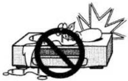 Illustration showing a device with a 'no' symbol crossed out, indicating no protection or prohibition.