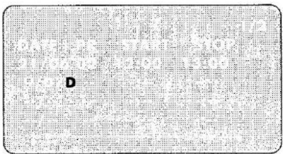 Scanned text of a document with dense, low-resolution text and a single letter 'D' in the center.