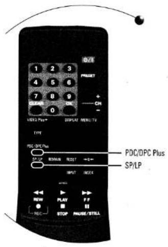 PDC/OPC Plus SP/LP PDC/OPC Plus SP/LP SP/LP INPUT INPUT NEW PLAY FF STOP MAUSE/STILL