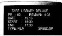 SANYO VHR-289E - Example: Programme position - 1