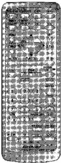 Diagram of a remote control panel with labeled buttons and ports in English and Chinese