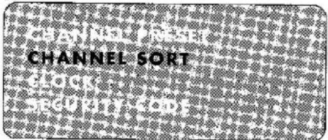 CHANNEL SORT