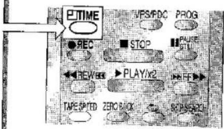 P-TIME VFS/PDC PROG ● REC ■ STOP ■ PAUSE ← REW ▶ PLAY/x2 ← FF → TAPE SP/TD ZERO BACK SET/SP/CH