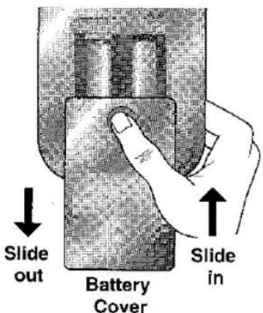 Slide out Battery Cover Slide in