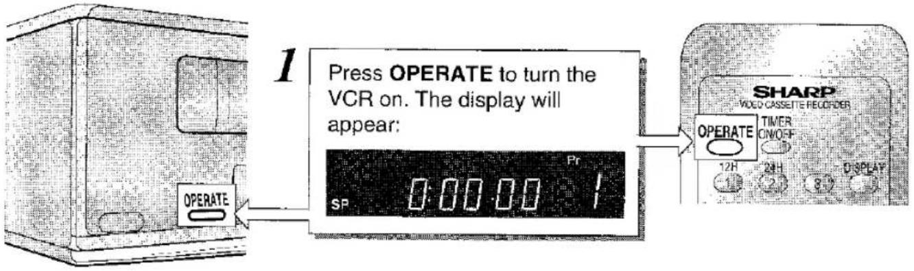 SHARP VC-M20 - TUNING IN THE VIDEO CHANNEL - 1