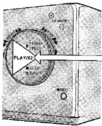 PLAY/X2 STOP RECE