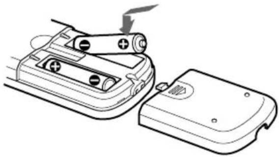 SONY SLV-SE70VC1 - Inserting the batteries - 1