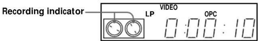 Recording indicator LP VIDEO OPC