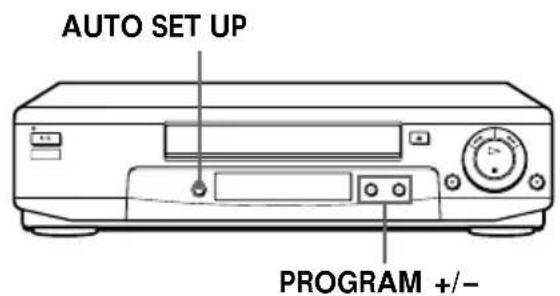 AUTO SET UP PROGRAM +/-