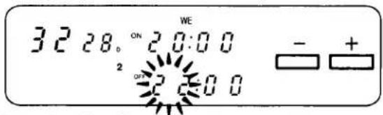 32:28. ON 20:00 2 OFF 25:00 WE - + +