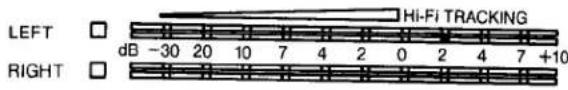 LEFT □ RIGHT □ Hi-Fi TRACKING dB -30 20 10 7 4 2 0 2 4 7 +10