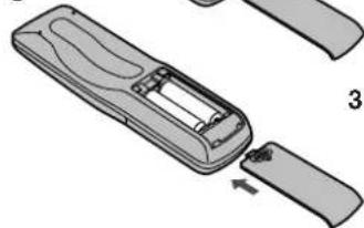 PANASONIC NV-SJ260 - Einsetzen der Batterien - 1