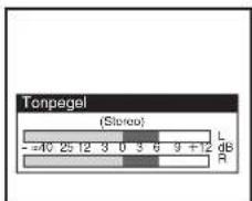 Tonpegel (Stereo) - =40 25 12 3 0 3 6 9 +12 dB R