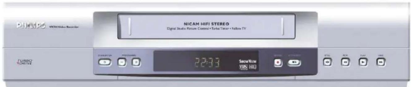 PHMMP26 VHMC Video Recorder NICAM HIFI STEREO Digital Studio Picture Control • Turbo Timer • Follow TV TURBO DRIVE 2:33 ShowView VHSC NO
