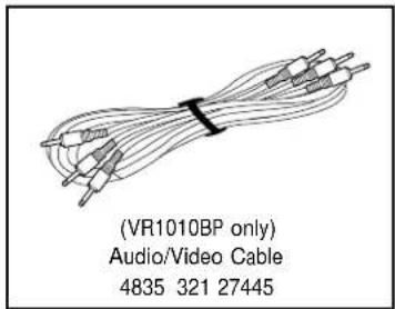 (VR1010BP only) Audio/Video Cable 4835 321 27445