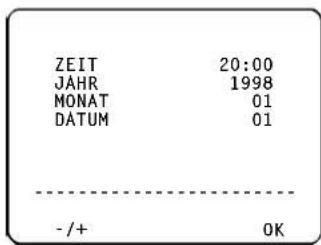 ZEIT 20:00 JÄHR 1998 MONAT 01 DATUM 01 - /+ OK