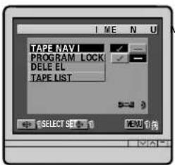 TAPE NAV PROGRAM_LOCK DELETE EL TAPE LIST