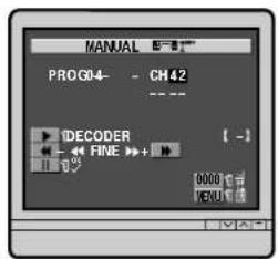 MANUAL PROG04- - CH 42 DECODER FINE [ - ] 0000 15 PEN1 15