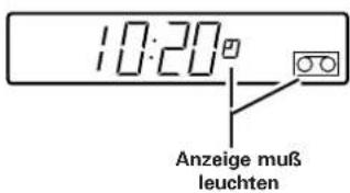 10:20 Anzeige muß leuchten