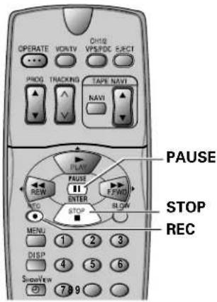 OPERAPE VORATV VPS/FDC EJECT PHOG TRACKING TAPE NAVI NAVI PLAY PAUSE REN ENTER F/FWD ECO STOP SLOW MENU 1 2 3 DISP 4 5 6 SHOWView 7 9 STOP REC