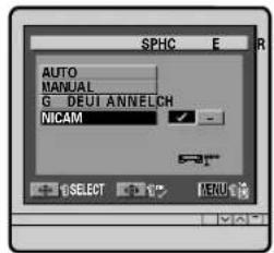 SPHC E R AUTO MANUAL G DEU ANNELCH NICAM SELECT MENU