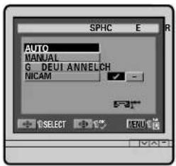 SPHC E R AUTO MANUAL G DEU ANNELCH NICAM SELECT MENU