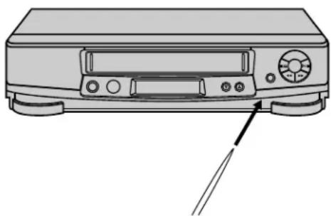 HITACHI VT-FX950E - Die Anzeige des Videorecorders ist gestört oder es funktioniert keine der Bedienungstasten. - 1