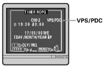 TIMER ROPG CH0 2 VPS/PDC @ 19:30 20:00 17/05/00 WE DAY/MONTH/YEAR $P 7 DLY/ VKL 0000 # MENU