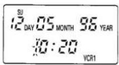 HITACHI VT-M430 - Be sure to check that "VCR1" or "VCR2" is displayed. - 3