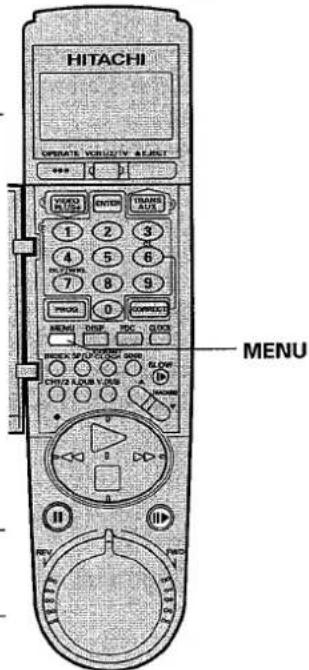 HITACHI CREATE VOLUME/16 INDEX MENU
