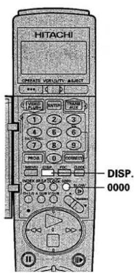 HITACHI OPERATE VOLT/HTV ASPECT 1 2 3 4 6 6 7 8 9 PRESS 0 CORRECT MENAL DISP REC DISP MIXER SLAVE SPEC ON: DUP P A MINI VOUT 0 0 0 0 DISP. 0000