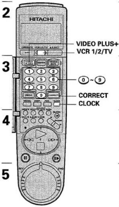 HITACHI VT-M430 - Changing the TV Programme Allocations - 1